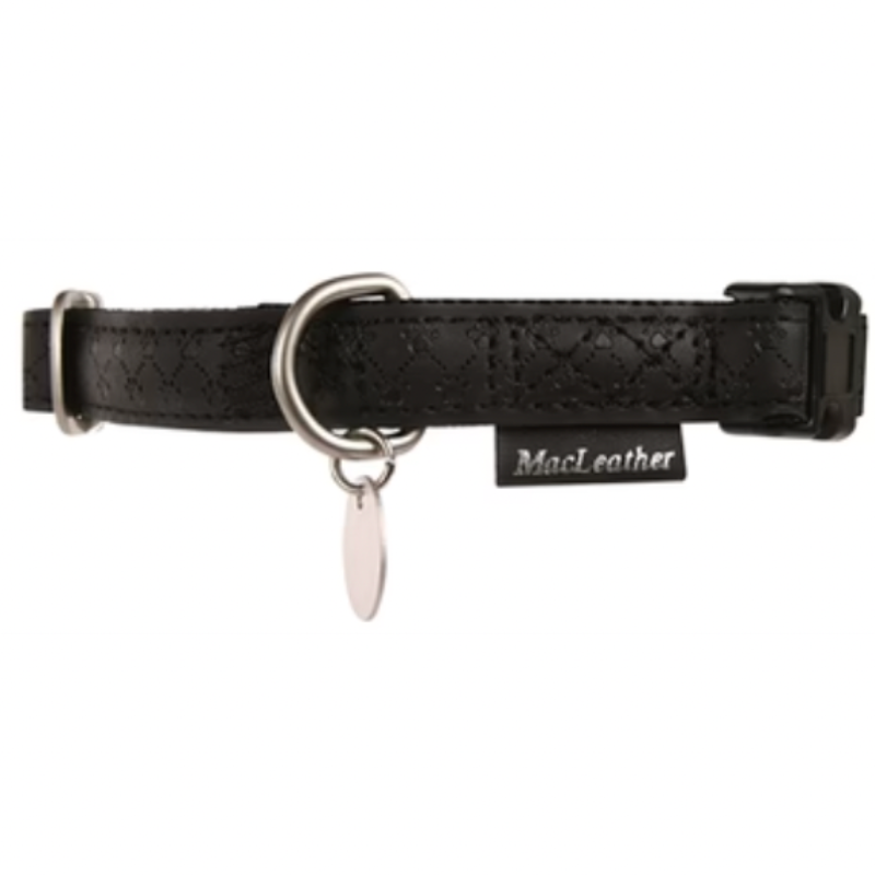 Macleather collar black